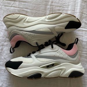 Men’s Dior B22 sneaker pink, grey, and black